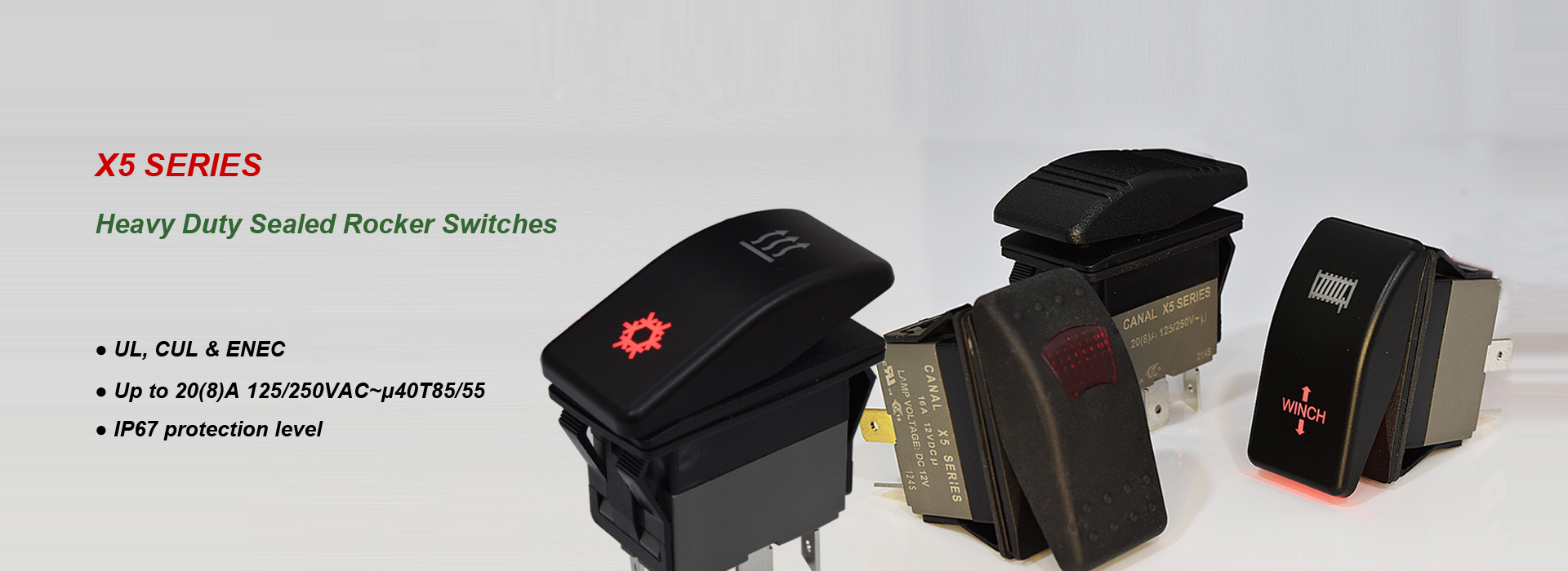 X5 Heavy Duty Rocker Switches