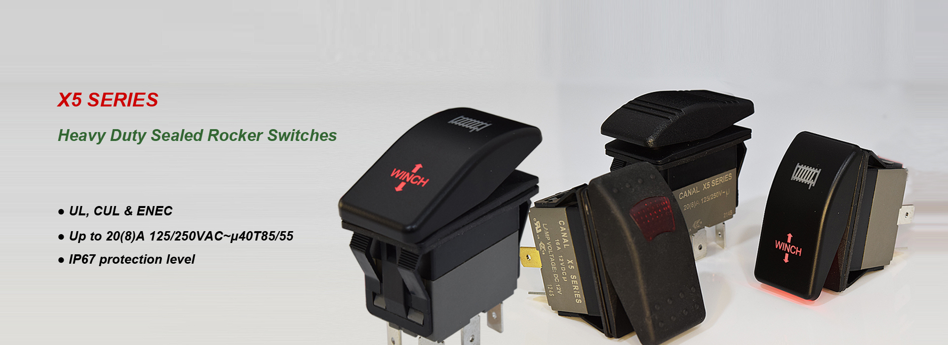 X5 Heavy Duty Rocker Switches