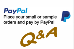 How do I pay you for small or sample orders?
