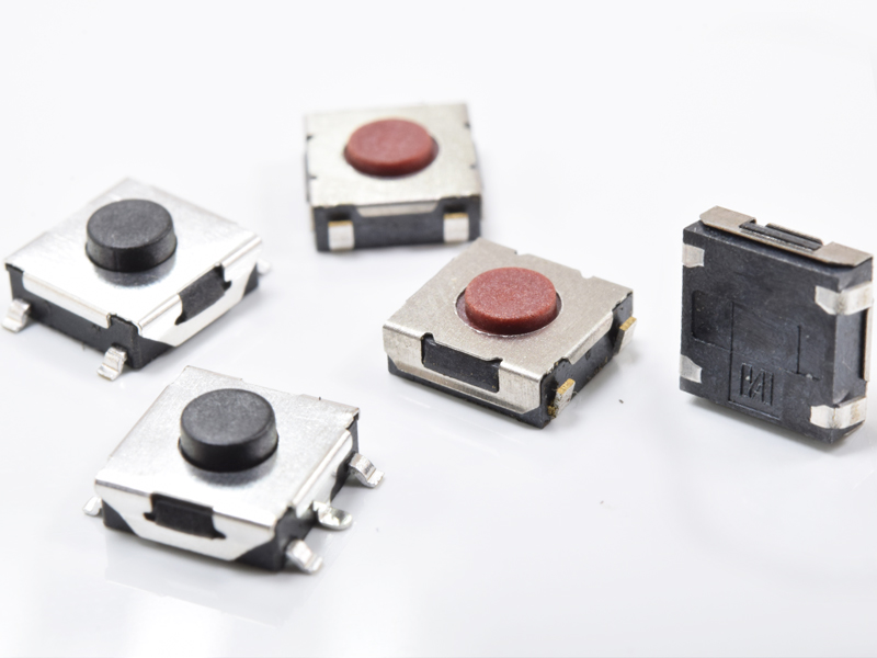 1157, 6x6x2.1mm Surface Mount Tact Switches, 50mA 12VDC