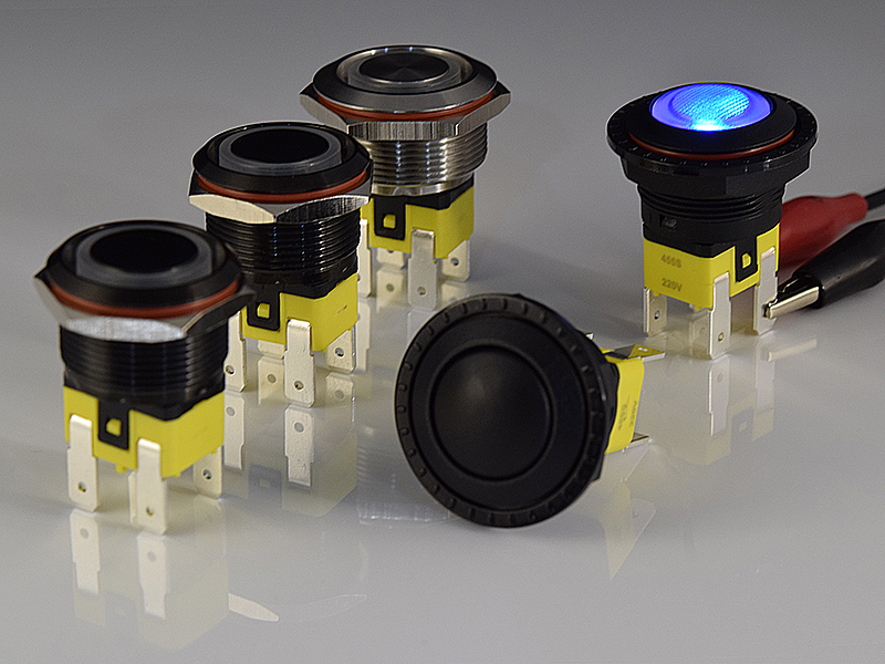 PS5 Round Pushbutton Switch Extended Model