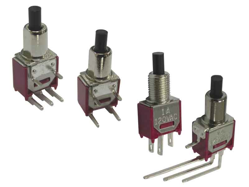AS, Mini-Push Switches up to 1A 120VAC