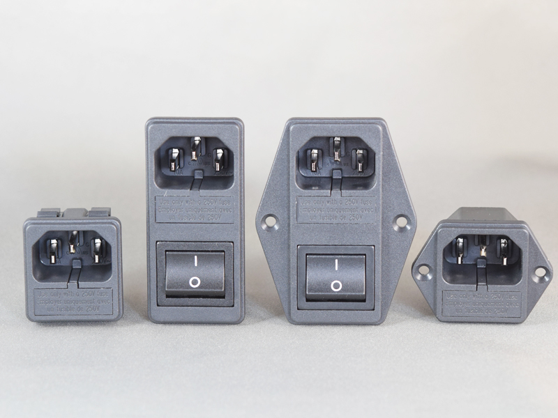 3545, Multi-Fuction Socket with Double-Fuse Holder, C14 Inlet