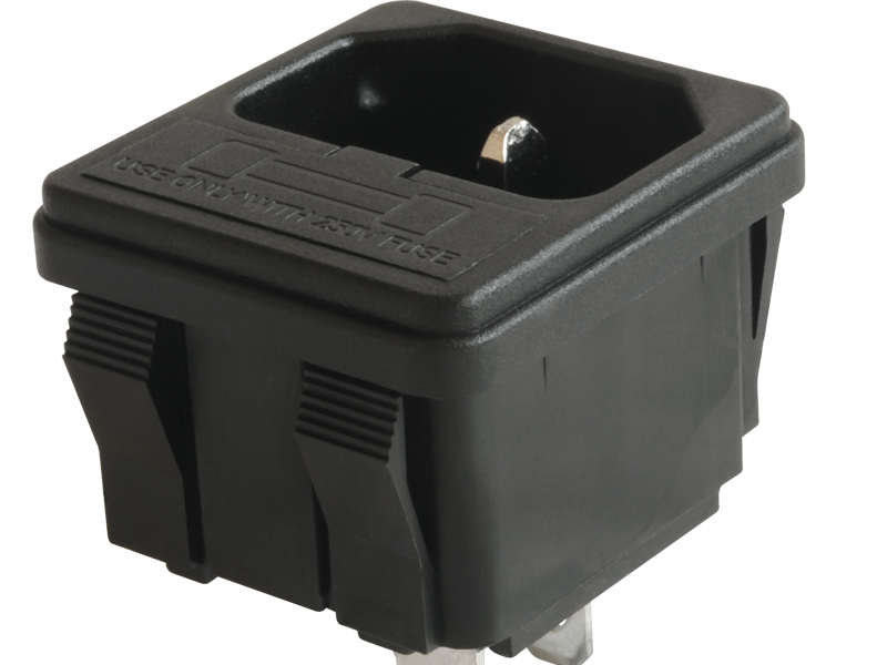 S-03F, EN 60320 AC Power C14 Inlet With Fuse Holder