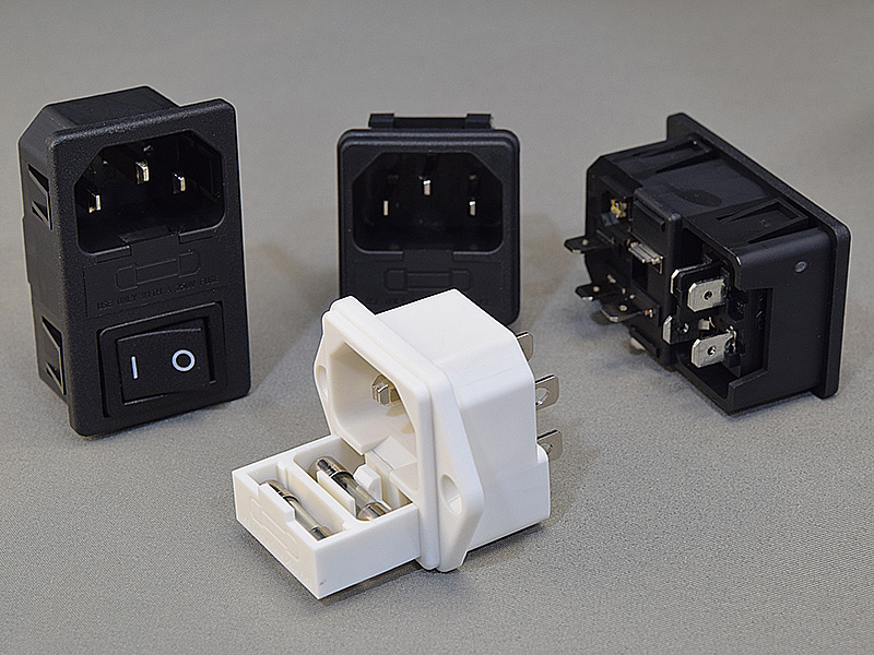 VK Series Multi-function Socket, Power Inlet with Fuse Holder or Switch